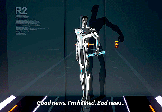 GoodNewsBadNewsImHealed_TronUprising.gif.5afe3ea54be1e712638d316ca1e44423.gif